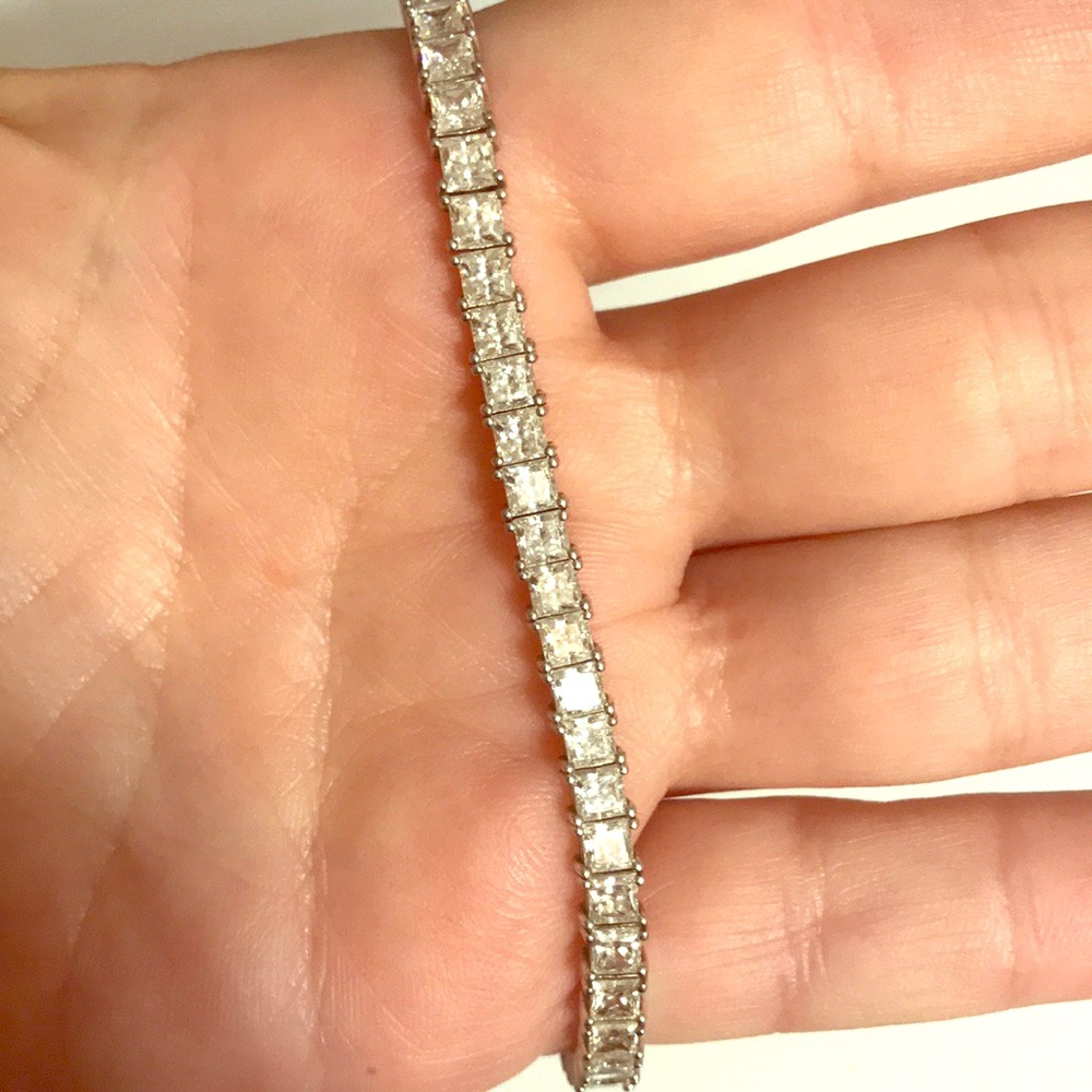 Faux Diamond Tennis Bracelet